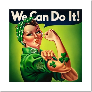 St. Paddy's Power: 'We Can Do It!' Rosie Goes Irish Posters and Art